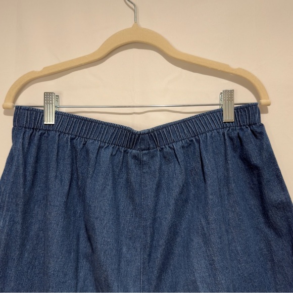 Vintage 90s Floral Embroidered Sequin Denim Jean Jacket & Pants Set, 12 Petite - Picture 15 of 16